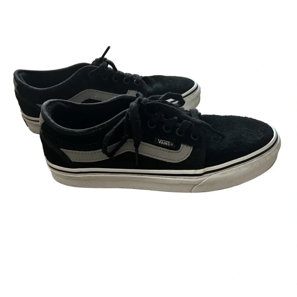 Vans Pro Old Skool Classic Black and White Low-Tops *with Popcush* Skater Shoes - Picture 4 of 12